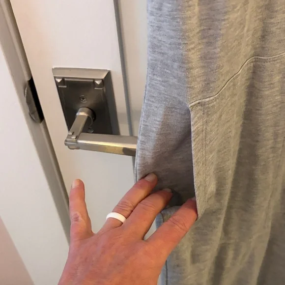 Lou & Grey Casual/Lounge Gray T-Shirt Dress - Picture 3 of 7